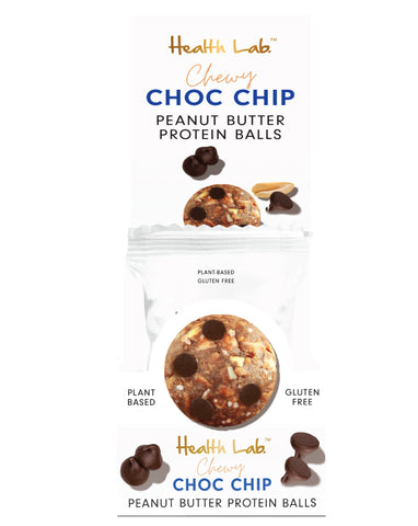 Health Lab Chewy Choc Chip Peanut Butter Ball 40g