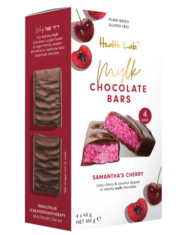 Health Lab Multipack Mylk Chocolate Bars Cherry 160g