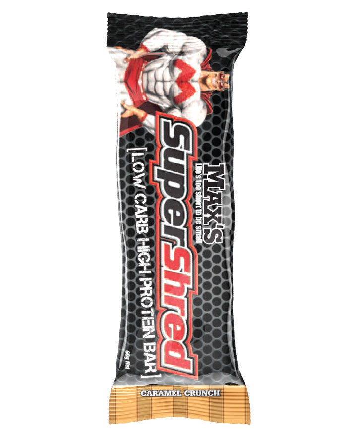 Max's Super Shred Low Carb Bars Caramel Crunch 60g