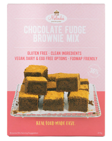 Melinda's Bakery Choc Fudge Brownie 415g - Fresh Food Enterprises