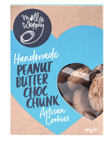 Molly Woppy Artisan Cookies Peanut Butter Choc Chunk 185g
