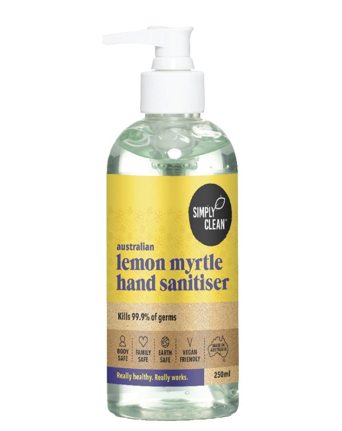 SimplyClean Lemon Myrtle Hand Sanitiser 250ml