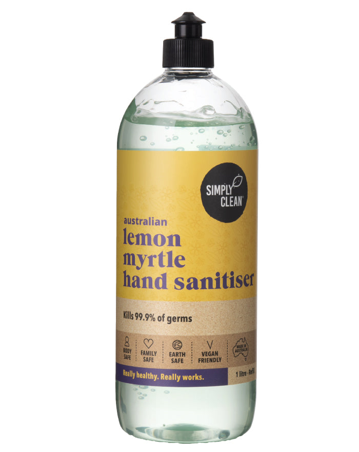 SimplyClean Lemon Myrtle Hand Sanitiser 1 ltr