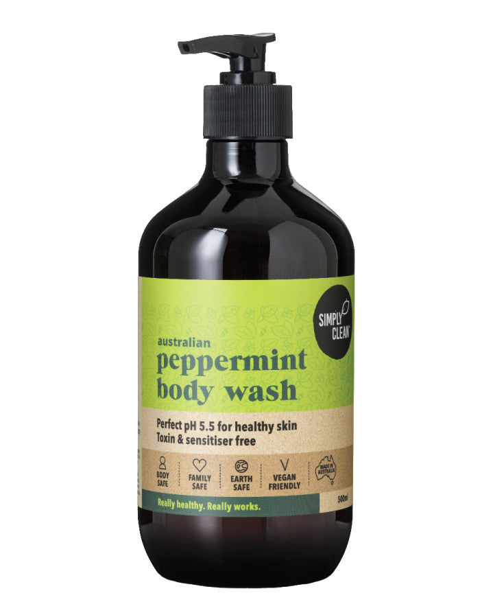 SimplyClean Peppermint Body Wash 500ml