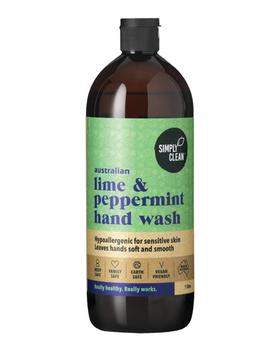 SimplyClean Lime & Peppermint Hand Wash 1 ltr