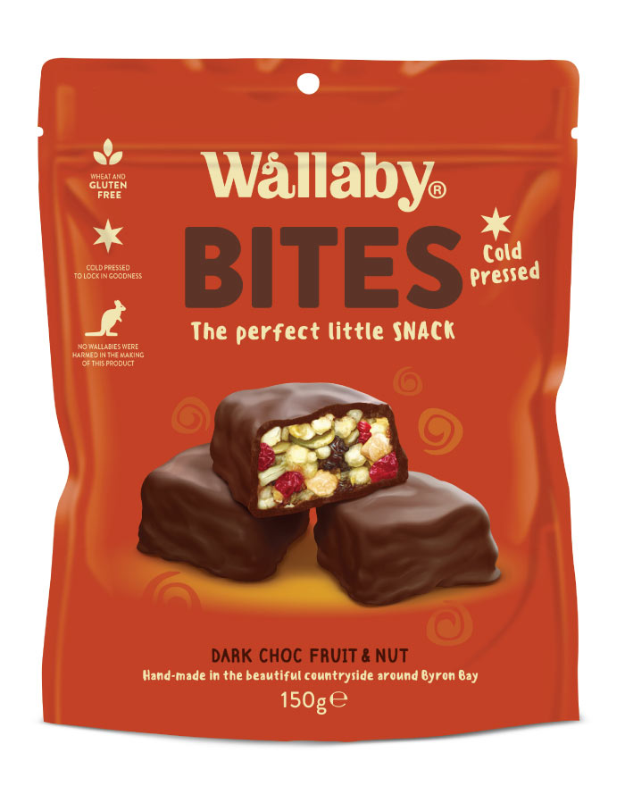 Wallaby Bites Dark Chocolate Fruit & Nut 150g - Fresh Food Enterprises