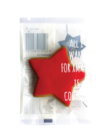 Molly Woppy Red Marbled Star Iced Gingerbread 24g